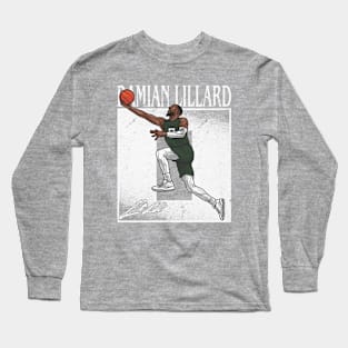 Damian Lillard Milwaukee Number Long Sleeve T-Shirt